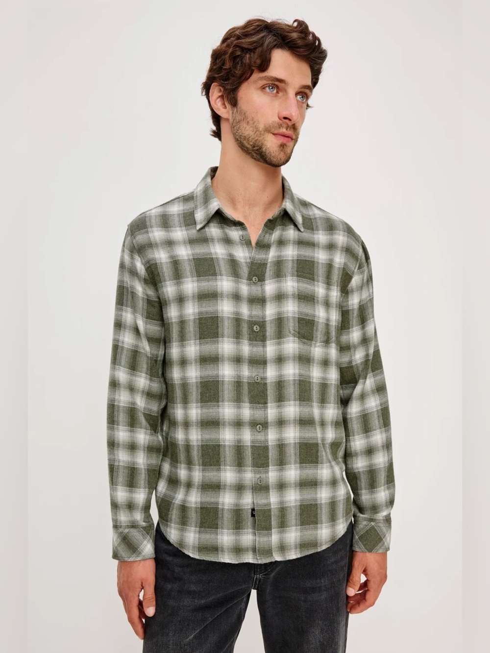 NWT Rails Lennox Shirt in Deep Meadow White— Men’s XL